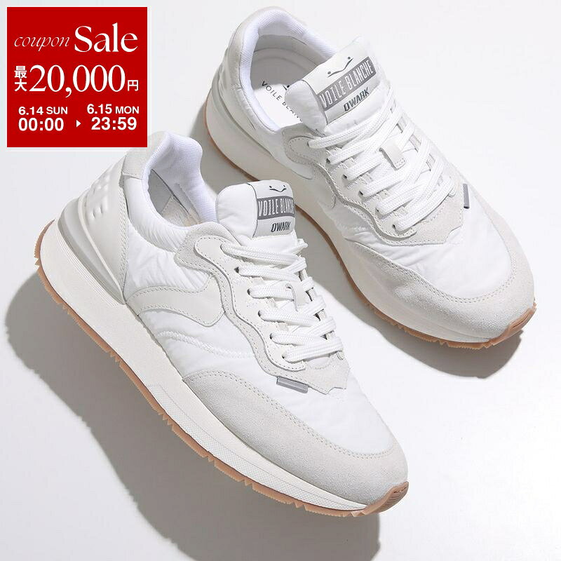 【最大2万円OFFクーポン対象 6/14～6/15限定】VOILE BLANCHE ボイルブランシェ スニーカー QWARK EASY 2018758 メンズ ローカット スウェード ナイロン ロゴ 靴 1N21