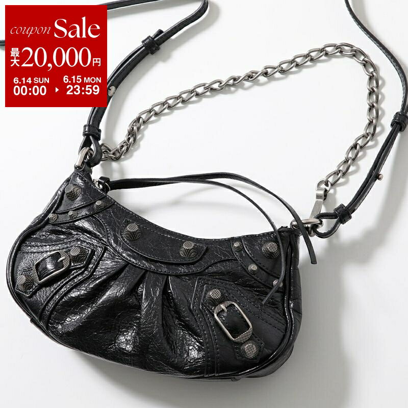 【最大2万円OFFクーポン対象 6/14～6/15限定】BALENCIAGA バレンシアガ ショルダーバッグ LE CAGOLE MINI W/CH ル カゴール ミニ 695814 1VG9Y レディース チェーンウォレット ハンドバッグ ミニバッグ 鞄 1000/BLACK 6958141VG9Y1000