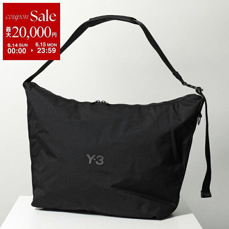 【最大2万円OFFクーポン対象・6/14～6/15限定】Y-3 ワイスリー ショルダーバッグ JW6218 メンズ ナイロン ラージ クロスボディ トートバッグ ロゴ 軽量 鞄 BLACK