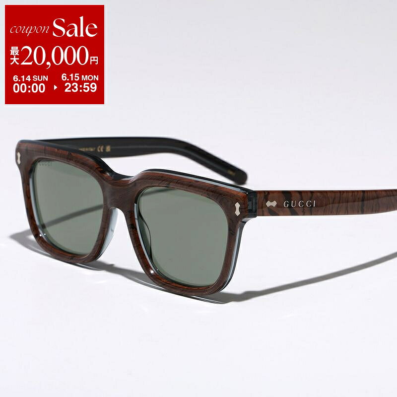 【最大2万円OFFクーポン対象・6/14～6/15限定】GUCCI グッチ サングラス GG1523S メンズ レディース ウェリントン型 セルフレーム フルリム アジアンフィット ロゴ アイウェア 003