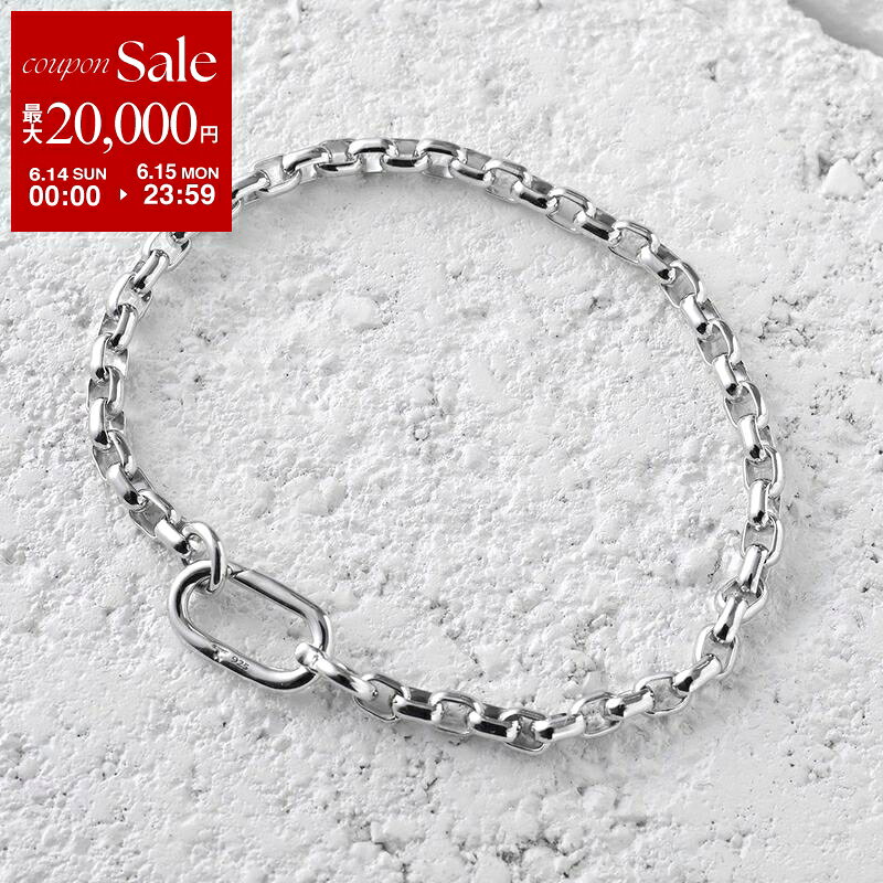 【最大2万円OFFクーポン対象・6/14～6/15限定】TOMWOOD トムウッド ブレスレット Lee Bracelet Thick リー ブレスレット シック 101494 メンズ レディース チェーン アクセサリー シルバー