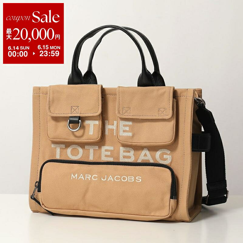 【最大2万円OFFクーポン対象・6/14～6/15限定】MARC JACOBS マークジェイコブス トートバッグ 2P5HTT007H03 レディース ザ カーゴ キャンバス トート バッグ ミディアム ショルダーバッグ ロゴ 鞄 カラー2色