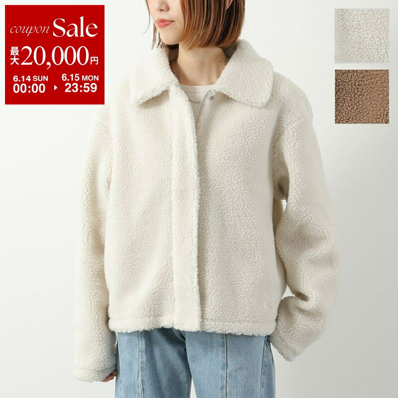 【最大2万円OFFクーポン対象・6/14～6/15限定】CALVIN KLEIN JEANS カルバンクライン ジーンズ ボアジャケット 475006S レディース ブルゾン ロゴ刺繍 ステンカラー カラー2色