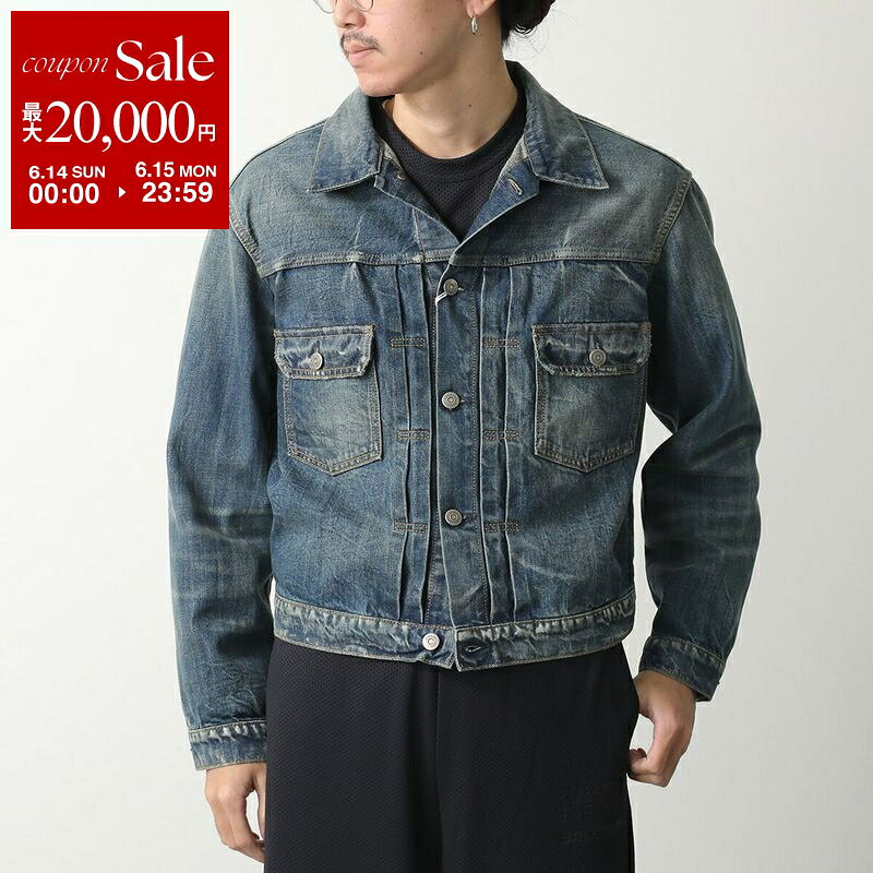 【最大2万円OFFクーポン対象 6/14～6/15限定】 MAISON MARGIELA メゾンマルジェラ デニムジャケット SPORTSJACKET スポーツ S67AM0092 M30037 メンズ コットン Gジャン ジージャン ショート丈 ウォッシュ加工 プリーツ 961