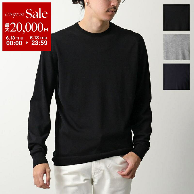 JOHN SMEDLEY ジョンスメドレー ニット FARHILL ファーヒル STANDARD FIT メンズ メリノウール クルーネック 長袖 カラー2色
