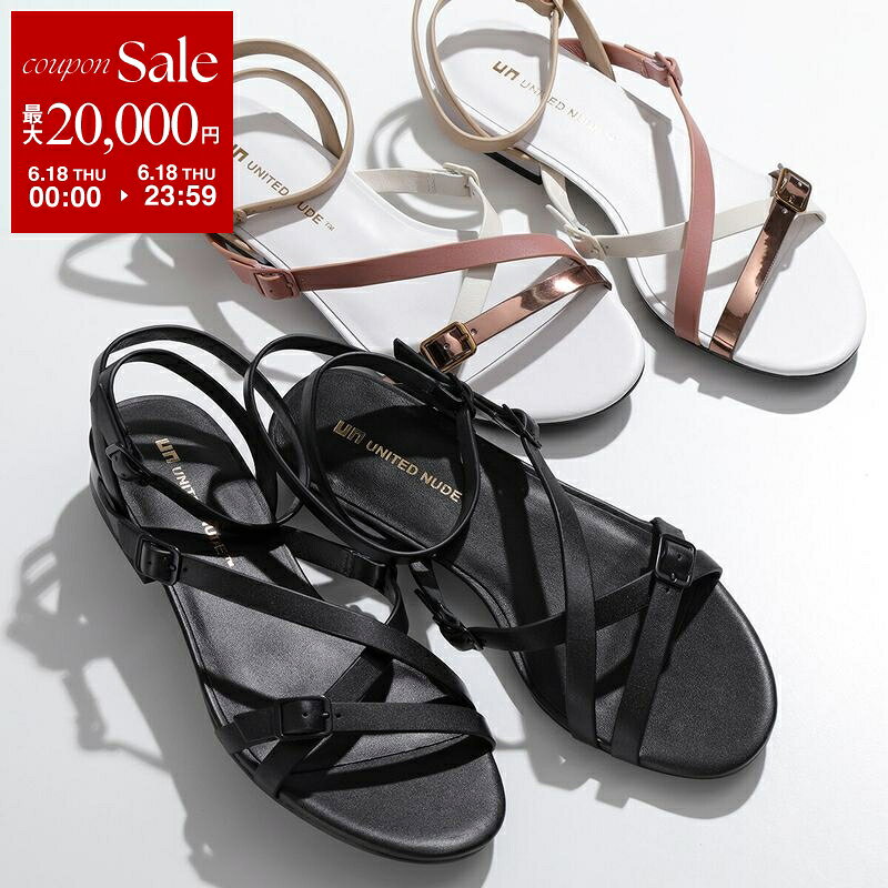 【最大2万円OFFクーポン対象 6/18限定】UNITED NUDE ユナイテッドヌード サンダル SIA Strappy Lo レディース ストラップ ローヒール シューズ 靴 カラー2色