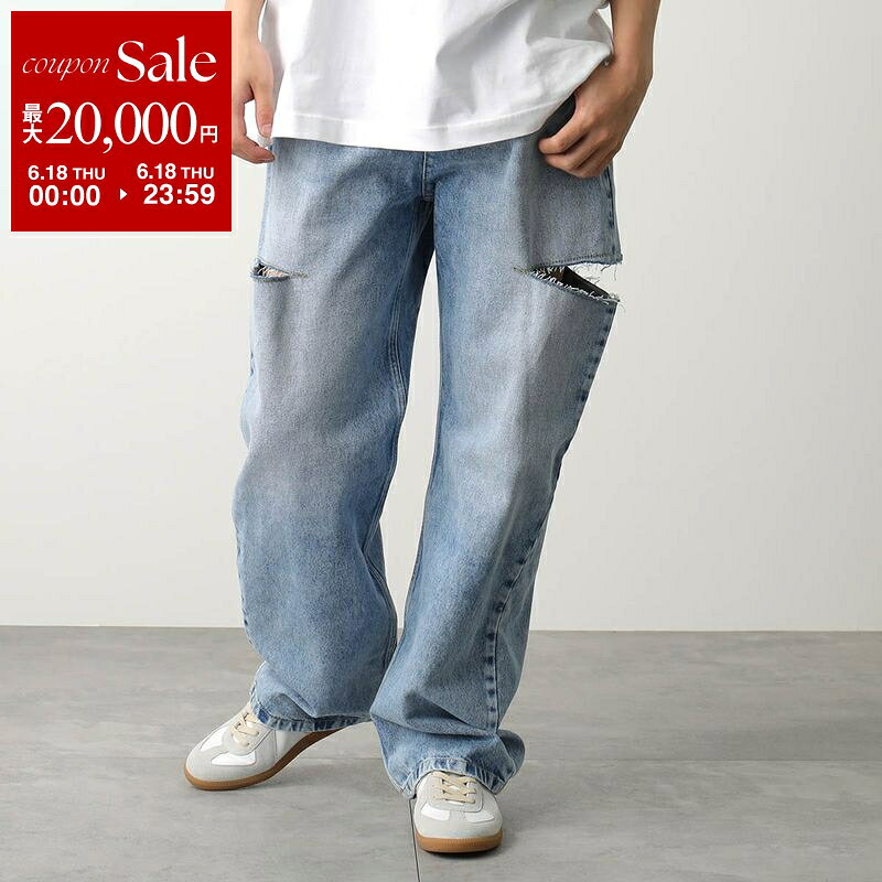 【最大2万円OFFクーポン対象 6/18限定】MAISON MARGIELA メゾンマルジェラ ジーンズ S51LA0051 S30513 メンズ デニムパンツ スラッシュディテール カットオフ ジーパン 470 S51LA0051S30513470