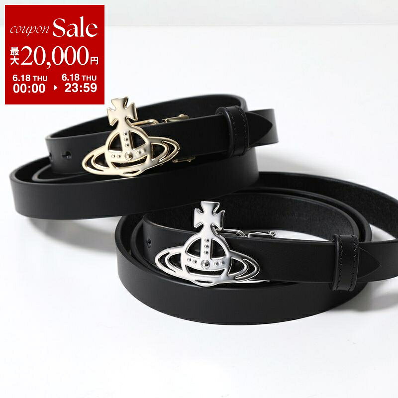 Vivienne Westwood ヴィヴィアンウエストウッド ベルト SMALL LINE ORB BUCKLE 82010052 82010045 L0022 レディース レザー オーブ カラー2色