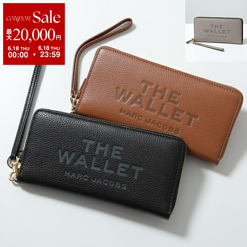 【最大2万円OFFクーポン対象 6/18限定】MARC JACOBS マークジェイコブス ラウンドファスナー長財布 THE LEATHER CONTINENTAL 2P4SMP015S02 レディース レザー リスレット付き