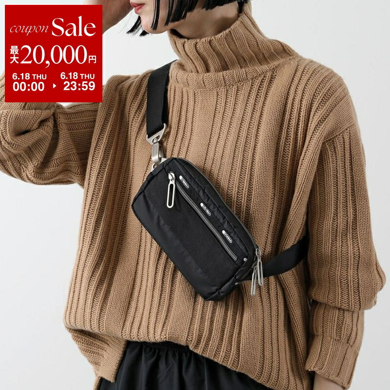 【最大2万円OFFクーポン対象 6/18限定】LeSportsac レスポートサック ボディバッグ ESSENTIAL RECT XBODY 1390 レディース ナイロン ベルトバッグ 軽量 鞄 C363/BLACK-C
