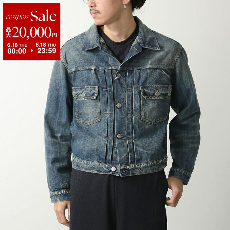 【最大2万円OFFクーポン対象 6/18限定】 MAISON MARGIELA メゾンマルジェラ デニムジャケット SPORTSJACKET スポーツ S67AM0092 M30037 メンズ コットン Gジャン ジージャン ショート丈 ウォッシュ加工 プリーツ 961