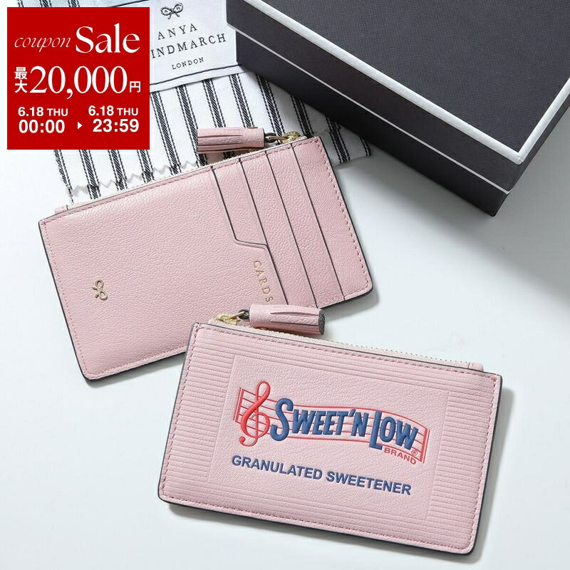 ANYA HINDMARCH アニヤハインドマーチ コインケース Sweet N Low 204682 レディース カードケース フラグメントケース ミニ財布 Tuberosa
