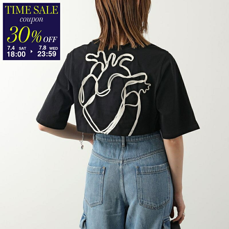 Liviana Conti リビアナコンティ Tシャツ L4SW81 レディース 半袖 カットソー クロップド丈 ショート丈 クルーネック コットン Y69-0