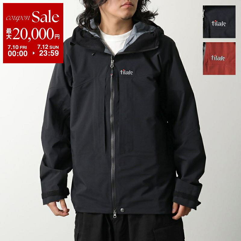  Tilak ティラック ジャケット Evolution Jacket エヴォリューション メンズ フーテッド ブルゾン ロゴ刺繍 GORE-TEX Pro 防水 耐久 防風 カラー2色