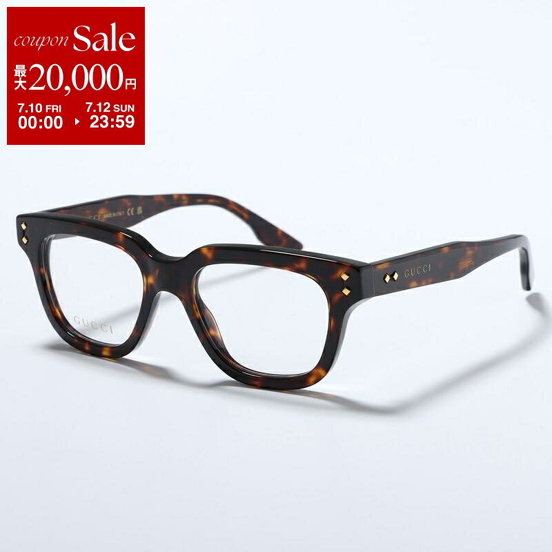【最大2万円OFFクーポン対象・7/10～7/12限定】 GUCCI グッチ メガネ GG1219O メン...
