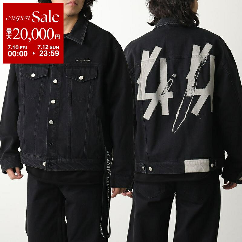 44 LABEL GROUP フォーティーフォーレーベルグループ デニムジャケット B0030559 FA577 メンズ ジージャン Gジャン P601/BLACK+FOSSIL