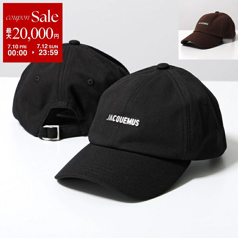  JACQUEMUS ジャックムス ベースボールキャップ La Casquette Gadjo ACU00670AW00092 ACU00670AW00255 レディース メンズ メタルロゴ 帽子 990/BLACK