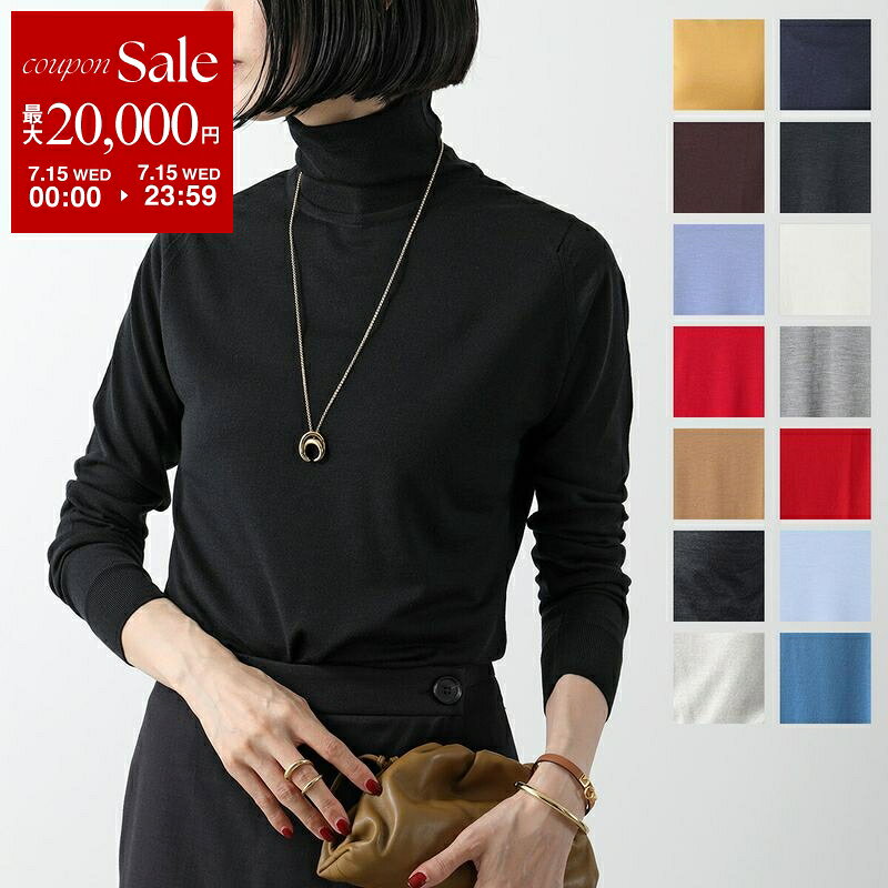  JOHN SMEDLEY ジョンスメドレー ニット CATKIN カトキン レディース SLIMFIT メリノウール タートルネック セーター ハイゲージ 無地 カラー15色