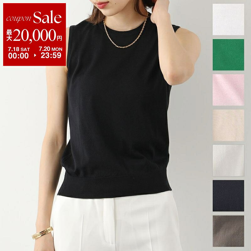 JOHN SMEDLEY ジョンスメドレー ニットベスト KERRY MODERN FIT レディース 30G ノースリーブ クルーネック シーアイランドコットン カラー8色