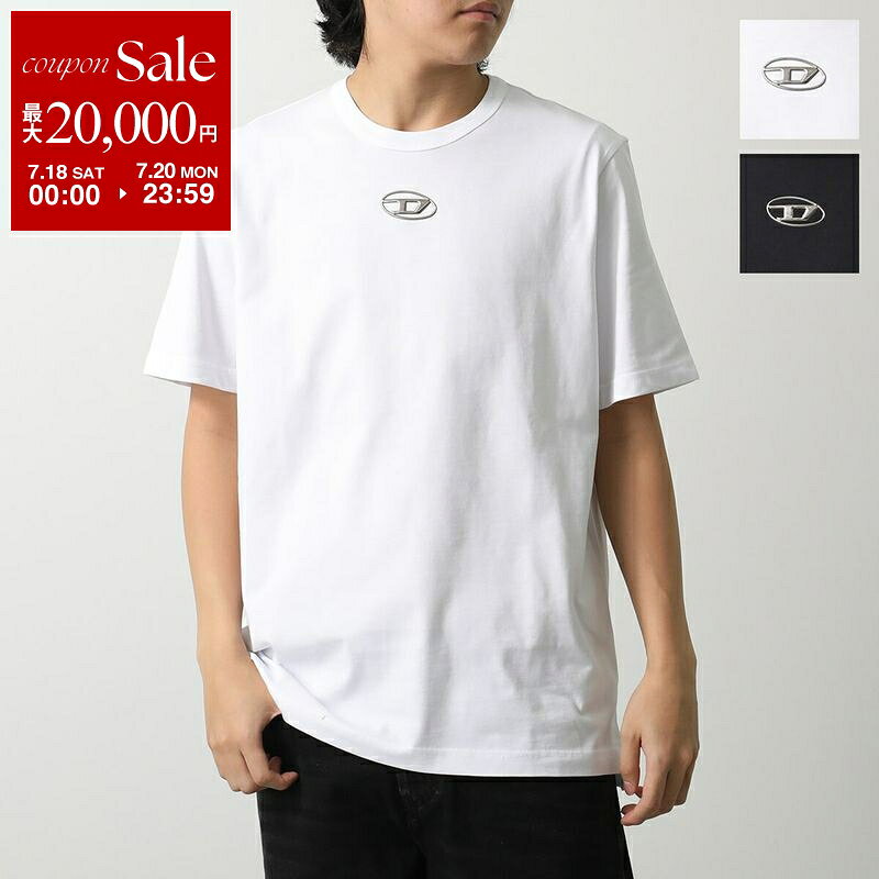 DIESEL ディーゼル Tシャツ T-ADJUST-OD A17880 0CLBR メンズ 半袖 オーバルD ロゴ オーガニックコットン クルーネック カラー2色