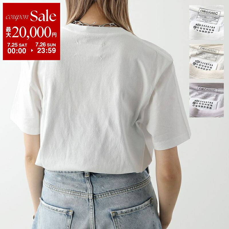 MAISON MARGIELA メゾンマルジェラ Tシャツ  S50GC0687 S23973 963 967 レディース 半袖 クルーネック カットソー 4ステッチ カラー4色