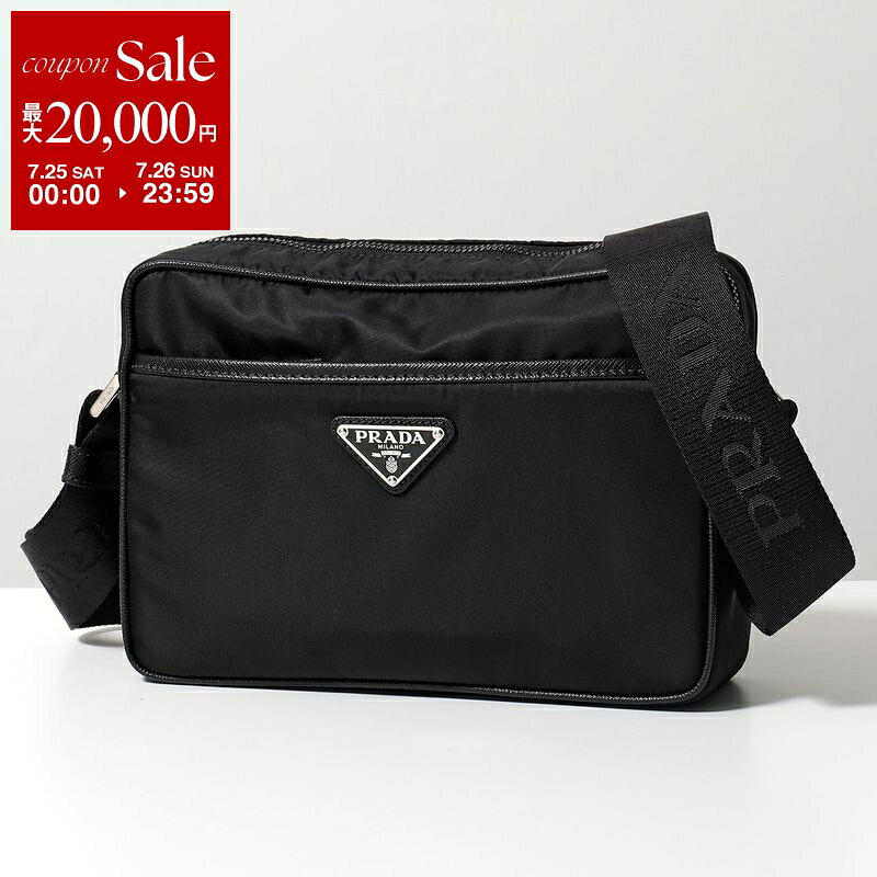 PRADA プラダ ショルダーバッグ 2VH048 2DMH メンズ RE-NYLON リナイロン トライアングルロゴ クロスボディ 鞄 F0002/NERO