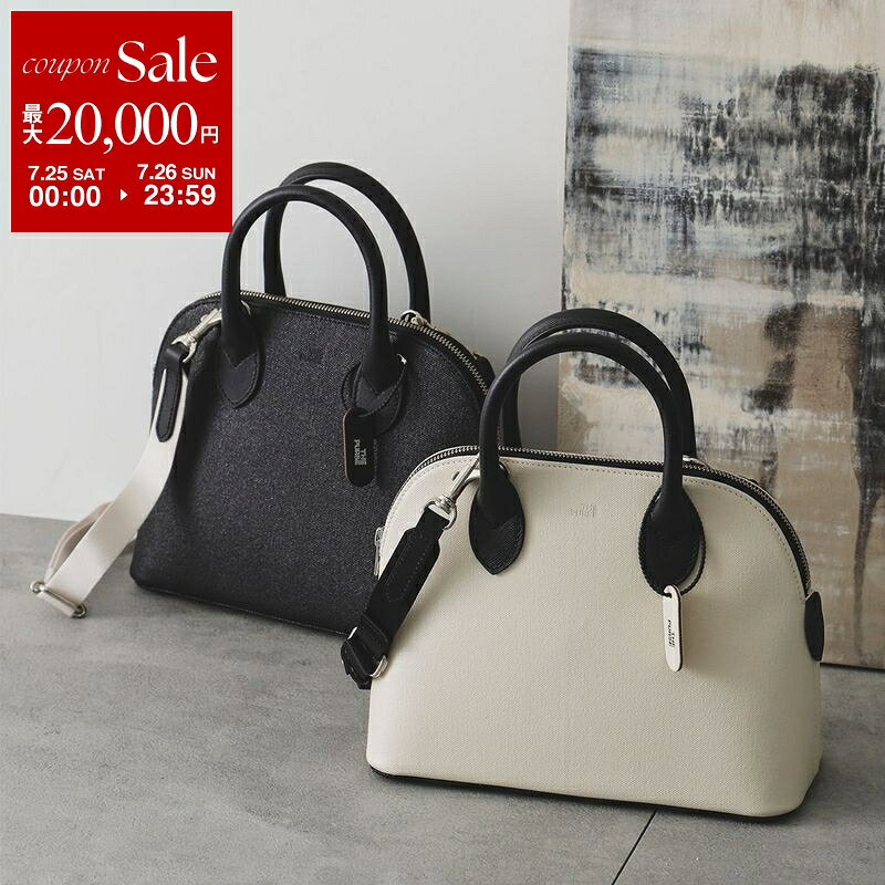 THE PURSE ザパース ハンドバッグ CAVIAR SEMICIRCLE S レディース キャンバス 半円 ブガッティ型 ボストンバッグ 鞄 カラー2色
