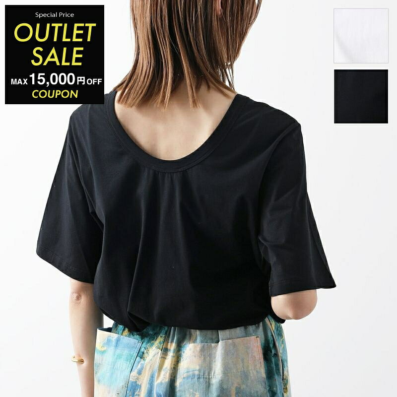 DEMYLEE デミリー カットソー JAYCEON TOP ジェイソン トップ WCS24001 Tシャツ 五分袖 半袖 クルーネック ショート丈 コットン カラー2色