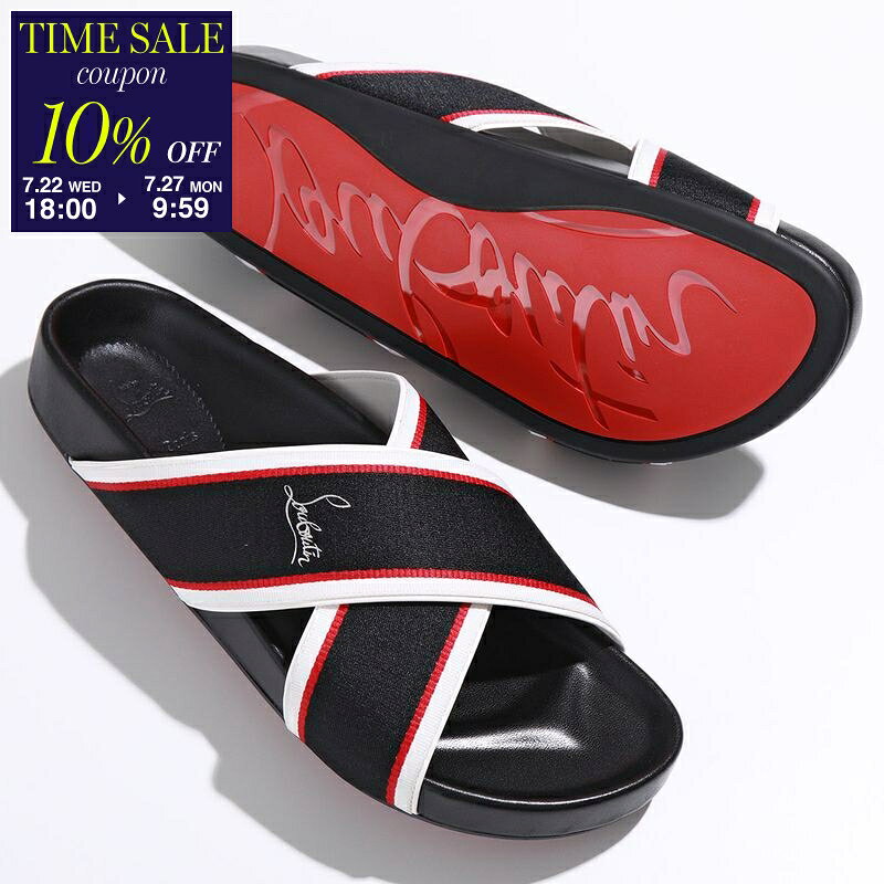 Christian Louboutin クリスチャンルブタン サンダル HOT CROSS BIZZ DONNA FLAT 1240840 レディース クロスベルト シューズ 靴 CM47 1240840CM47