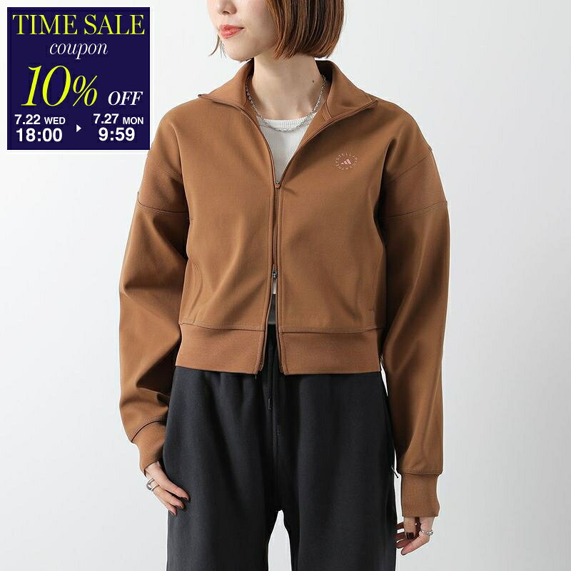 adidas by STELLA McCARTNEY アディダス ステラマッカートニー コラボ ジャケット JX6782 レディース ニット ジップアップ ブルゾン ロゴ ショート丈 WILBRN