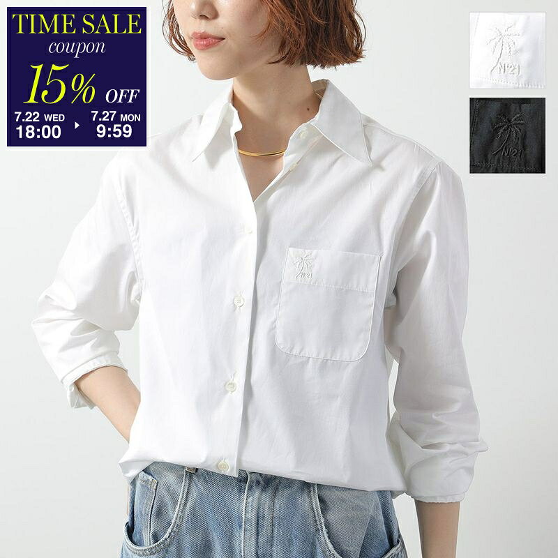 美品♡N°21 フリルシャツ ブラウス ロゴストライプ ロゴボタン Lサイズ 楽天市場】ヌメロヴェントゥーノ（シャツ・ブラウス｜トップス