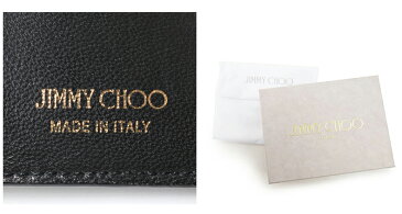 JIMMY CHOO ジミーチュウ NAIMA REK 丸鋲 スタッズ装飾 レザー 三つ折り財布 ミニ財布 豆財布 カラーBLACK レディース