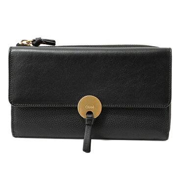 Chloe クロエ CHC16UP808H8J 001 INDY LONG ZIPPED W レザー L字ファスナー 長財布 カラーBLACK レディース