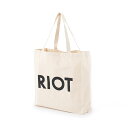 sub urban RIOT サブアーバンライオット W8003 TOTE BAG ロゴプリント キャンバス トートバッグ ショッピングバッグ エコバッグ カラーNATURAL