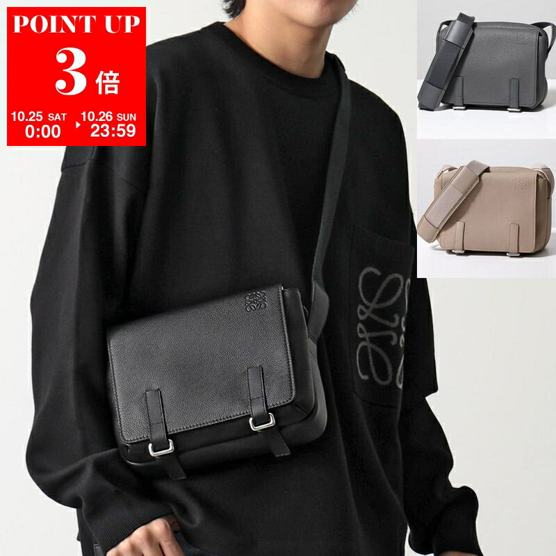 ✨極美品✨ロエベ　大容量メッセンジャーバッグ　キャンバス×レザー　ブラック ロエベ(LOEWE) 中古 メッセンジャーバッグ | 通販・人気