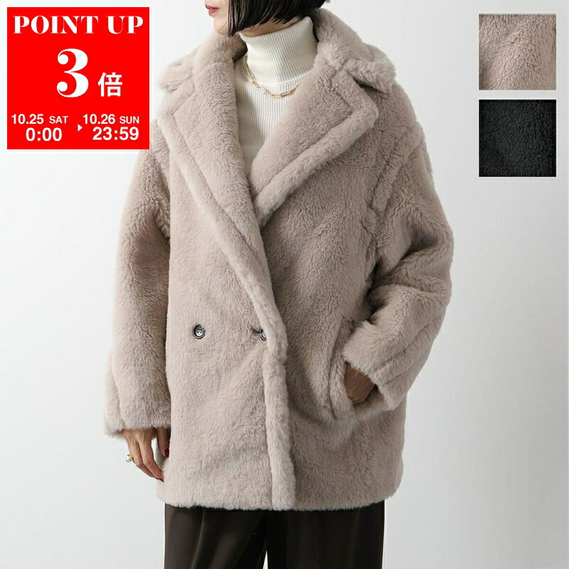 MAX MARA マックスマーラ テディジャケット OLGA オルガ レディース テディベア ショートコート アルパカ ウール シルク ファー ボア カラー2色