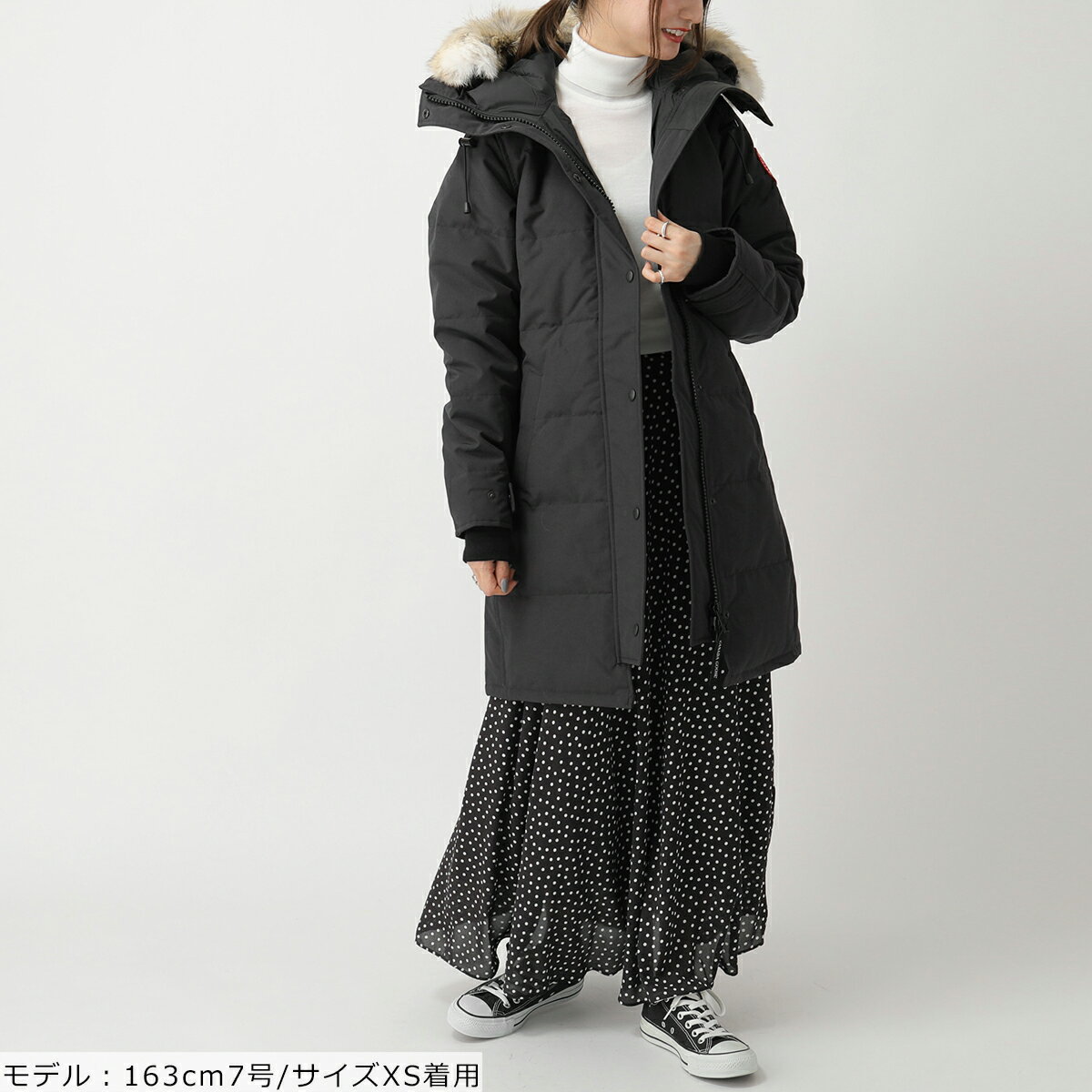 CANADA GOOSE カナダグース 3802L SHELBURNE PARKA ダウンコート ダウンジャケット 61/BLACK レディース【po_jyuuu】