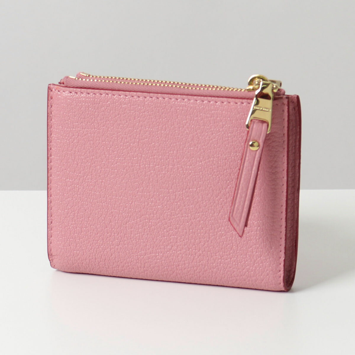 【エントリーでポイント4倍対象!24日23時59まで】MIUMIUミュウミュウ5ML0242BC3F0028レザー二つ折り財布ミニ財布豆財布ハートROSAレディース