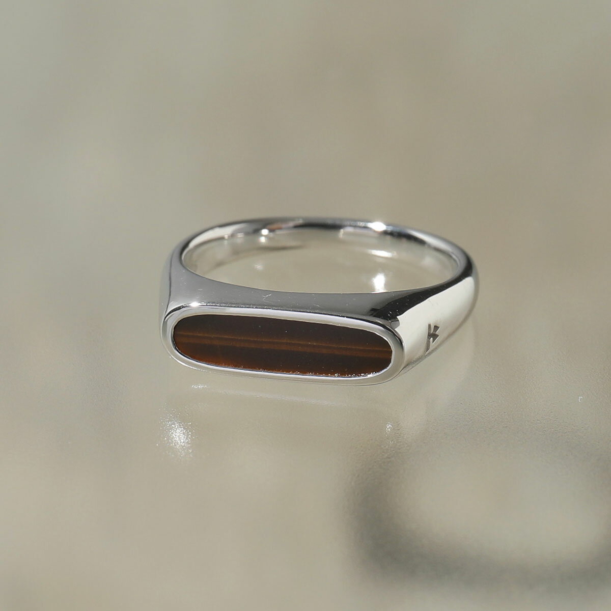 TOMWOOD トムウッド リング レディース Mario Ring Tiger Eye マリオ タイガー アイ R75SBTIE01S925 シルバー925 指輪 SILVERのサムネイル