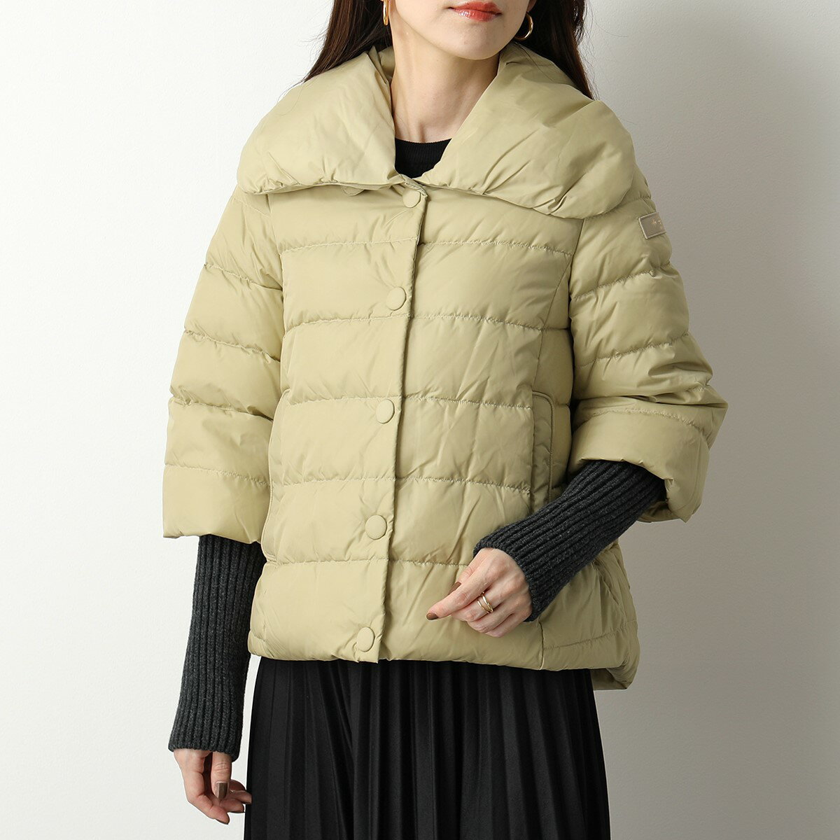 TATRAS タトラス LTAT21A4696-D COLMA ダウンジャケット ニットリブスリーブ 27/BEIGE レディースのサムネイル