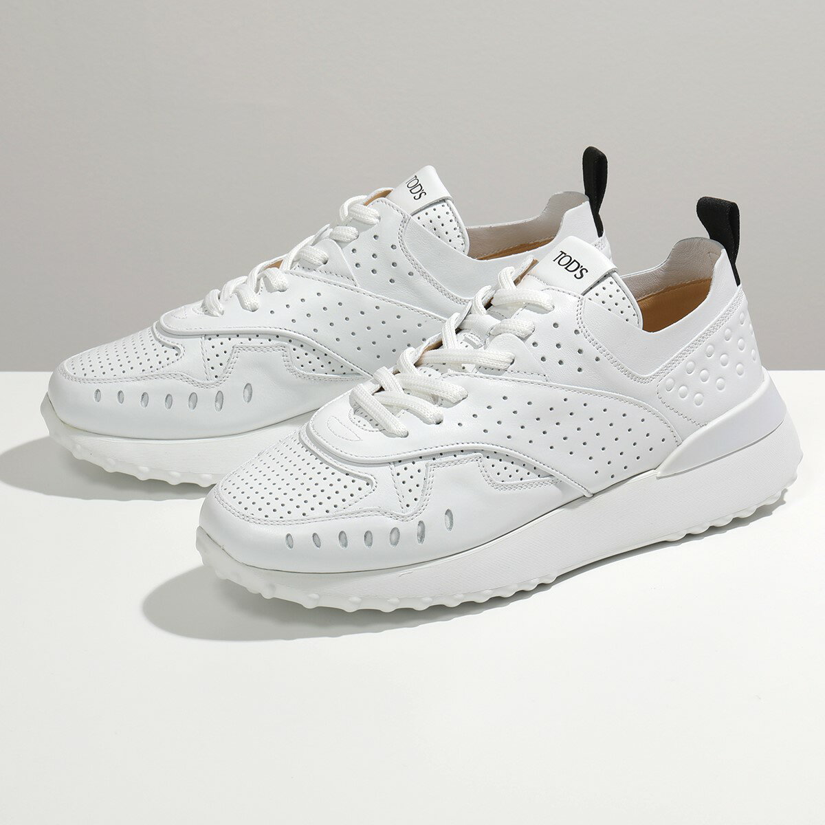 TODS トッズ XXW80A0W590JUS レザー ローカット スニーカー パンチング シューズ 靴 B001/BIANCO レディースのサムネイル