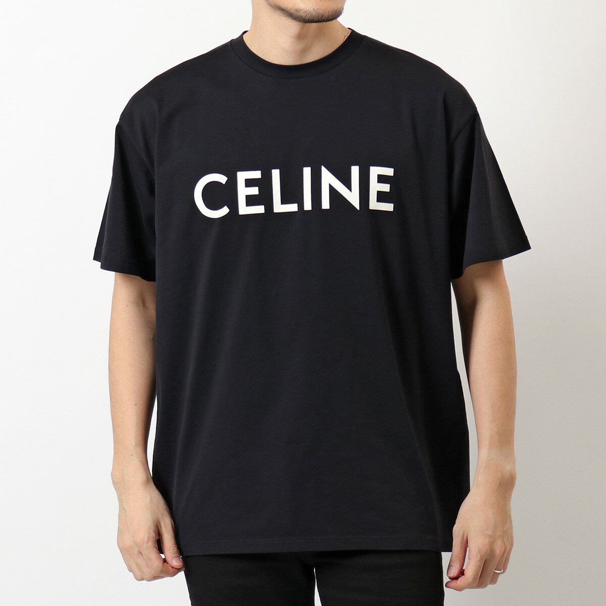 CELINE セリーヌ 2X681 501F ルーズ Tシャツ 半袖 ロゴT コットン クルーネック オーバーサイズ 38AW メンズのサムネイル