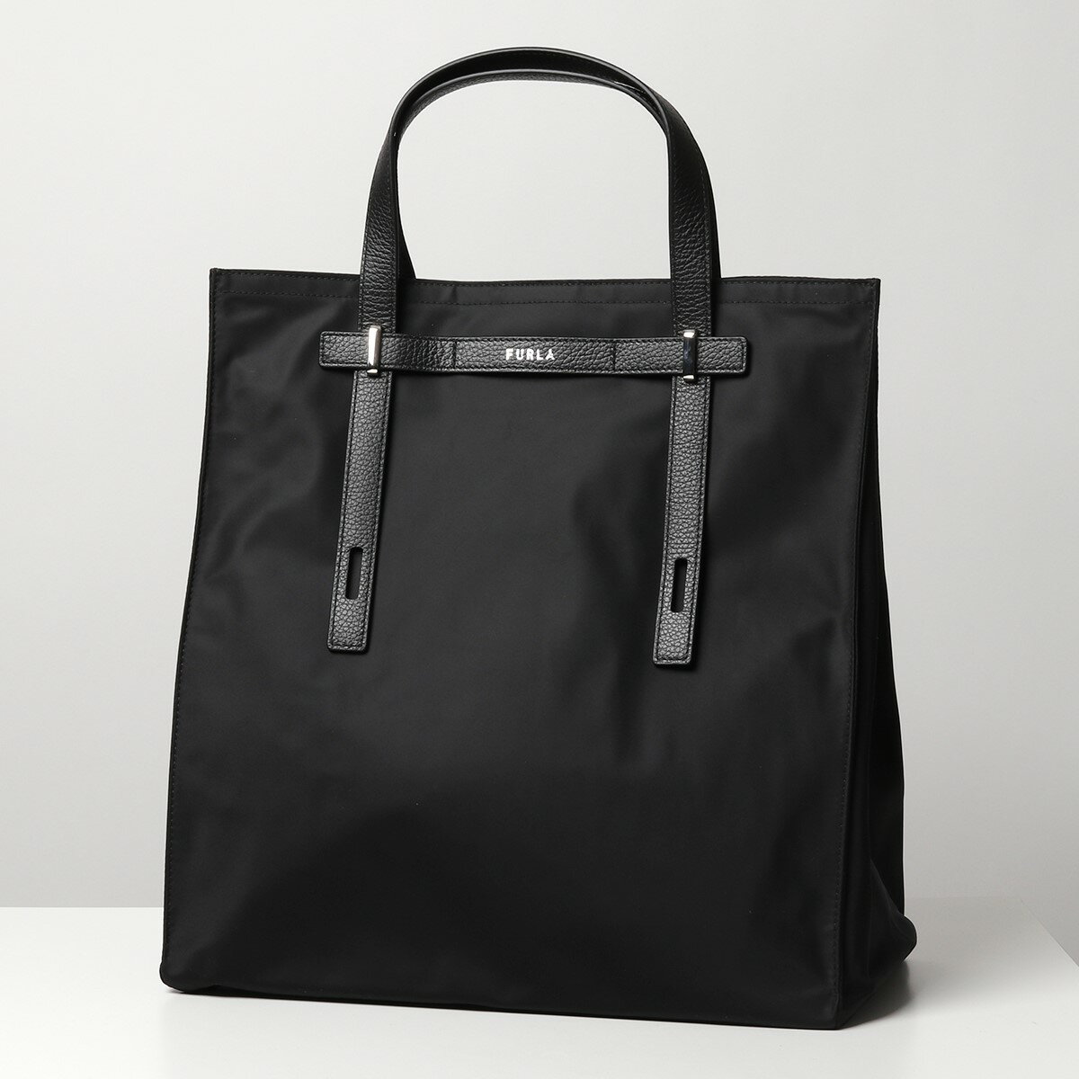 Furla MAN フルラ トートバッグ U729M07 S50000 O6000 メンズ 鞄 GIOVE N/S SHOPPER ハンドバッグ ナイロン レザー ロゴ NERO