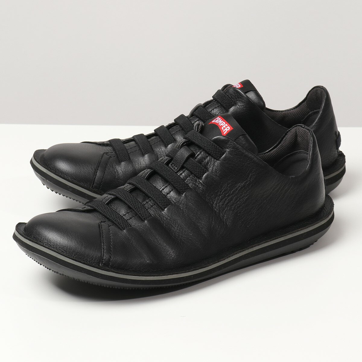 CAMPER カンペール スニーカー Beetle ビートル 18751 メンズ レザー ローカット フラットシューズ 軽量 靴 048 Black