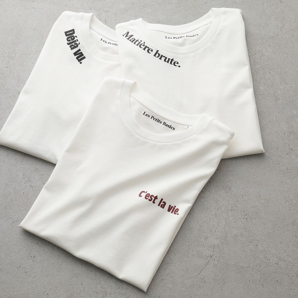 Les Petits Basics レ ペティート ベーシックス TEE カラー3色 クルーネック 半袖 Tシャツ プリント カットソー レディースのサムネイル