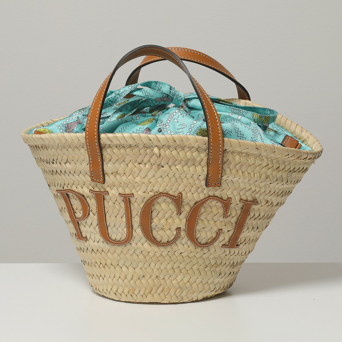 EMILIO PUCCI エミリオプッチ 1HBC81 1H905 Conchiglie バスケットバッグ かごバッグ カゴバッグ ハンドバッグ ロゴ 鞄 A11 レディースのサムネイル