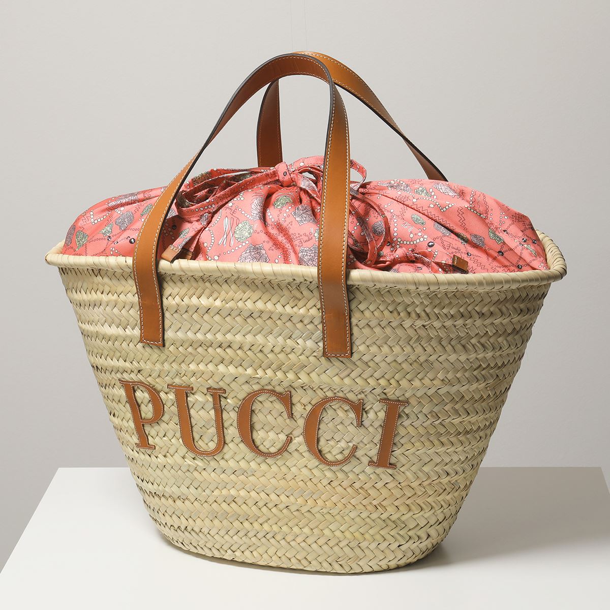 EMILIO PUCCI エミリオプッチ 1HBC76 1H905 Conchiglie バスケットバッグ かごバッグ カゴバッグ トートバッグ ロゴ 鞄 A09 レディースのサムネイル