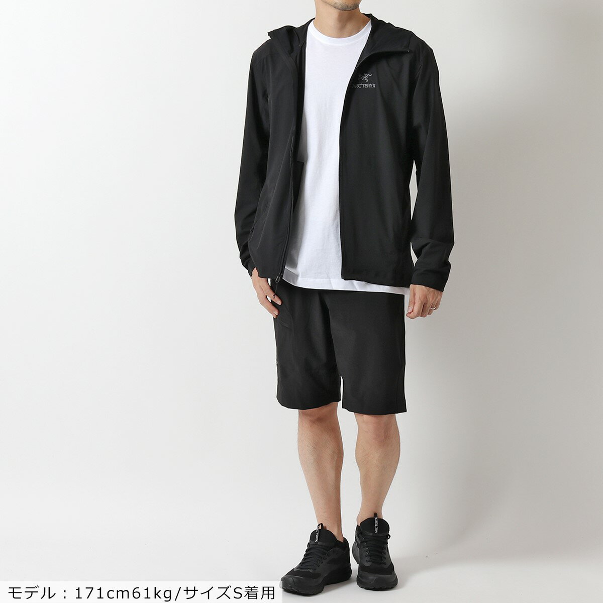 ARCTERYX アークテリクス 228210 Gamma SL Hoody ガンマ フーディ フード ジップアップ パーカー 長袖 ジャケット Black メンズ