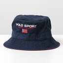 POLO Ralph Lauren ポロ ラルフローレン バケットハット Polo Sport Chino Bucket Hat 710833721001 レディース 帽子 ロゴ 刺繍 NAVY