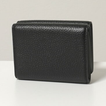 【ポイント3倍対象!10日(金)21時〜23時59分】MARC JACOBS マークジェイコブス M0017141 THE BOLD MEDIUM TRIFOLD 三つ折り財布 ミニ財布 ロゴ レザー 小銭入れ付き 001/BLACK レディース【2021aw】